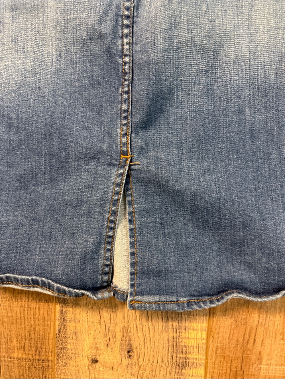 KUT from the Kloth Denim Jean Skirt Women’s lStretch Pencil Midi Size 10 - Picture 8 of 10